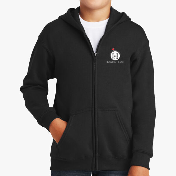 Youth Heavy Blend Full Zip Hooded Sweatshirt Thumbnail